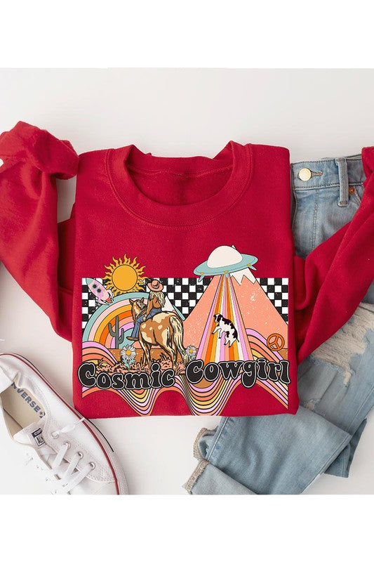 Cosmic Cowgirl Fleece Sweatshirt