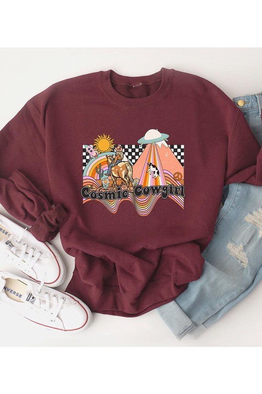 Cosmic Cowgirl Fleece Sweatshirt