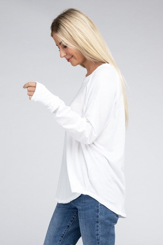 Cozy Cotton Raglan Top