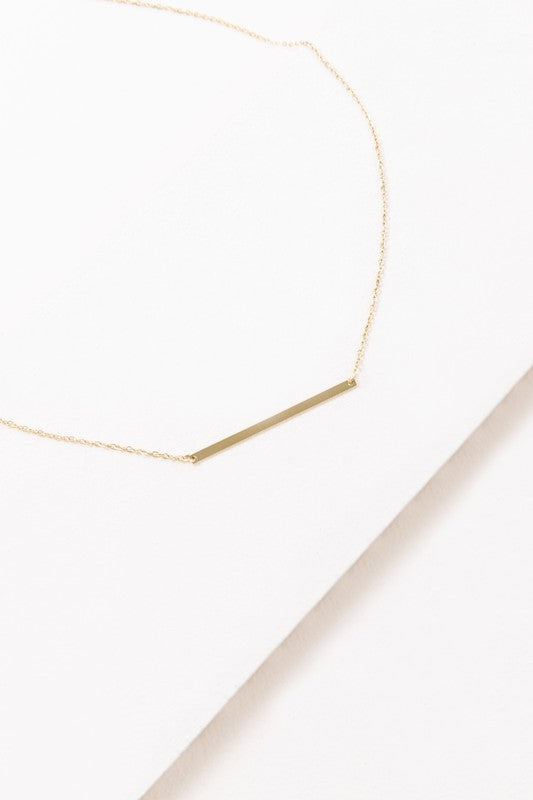 Minimalist Bar Necklace