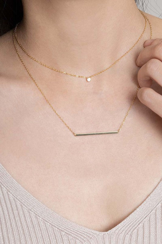 Minimalist Bar Necklace