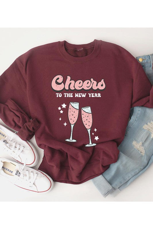 Cheers to the New Year with our Unisex Fleece Sweatshirt