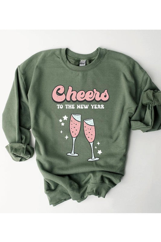 Cheers to the New Year with our Unisex Fleece Sweatshirt