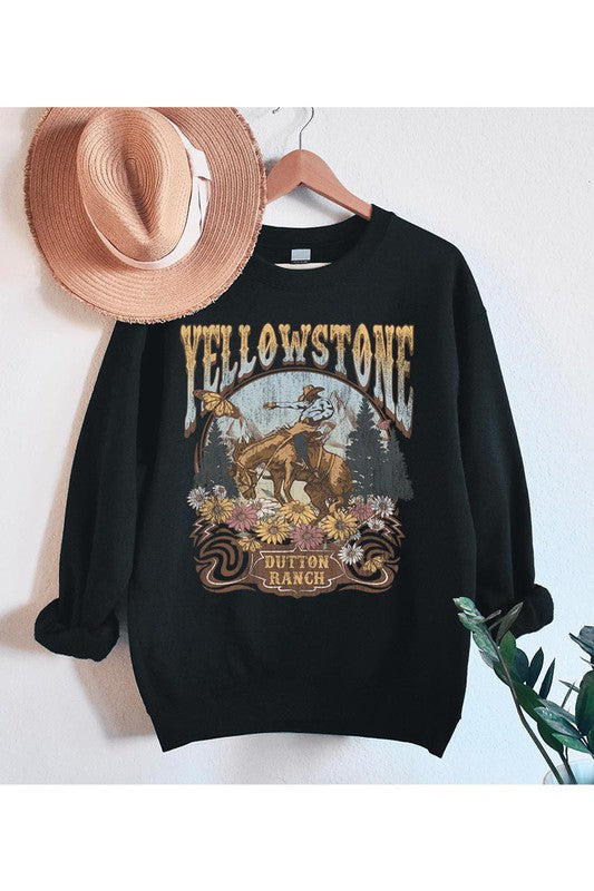 Yellowstone and Dutton Ranch Fleece Sweatshirt