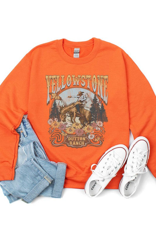 Yellowstone and Dutton Ranch Fleece Sweatshirt