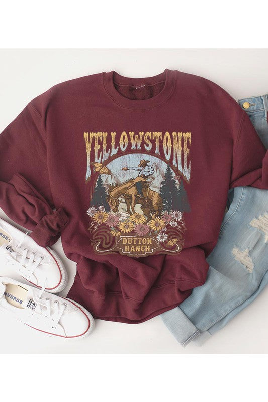 Yellowstone and Dutton Ranch Fleece Sweatshirt