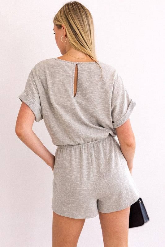 Casual Chic Short Sleeve Romper