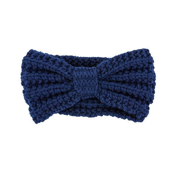 Knit Bow Winter Headband