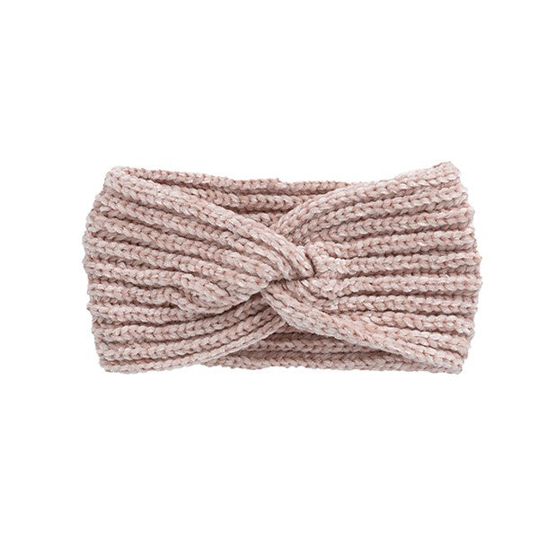 Knit Bow Winter Headband