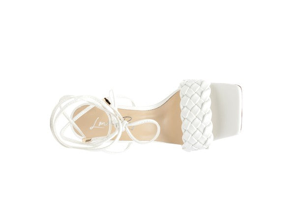 Tie-Up Heeled Sandals