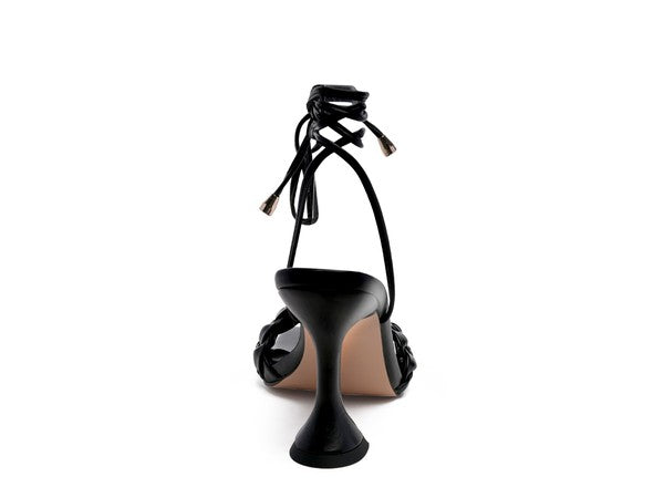Tie-Up Heeled Sandals