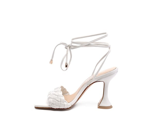 Tie-Up Heeled Sandals