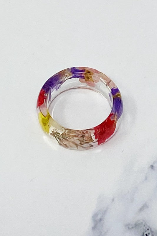 Preserved Floral Ring
