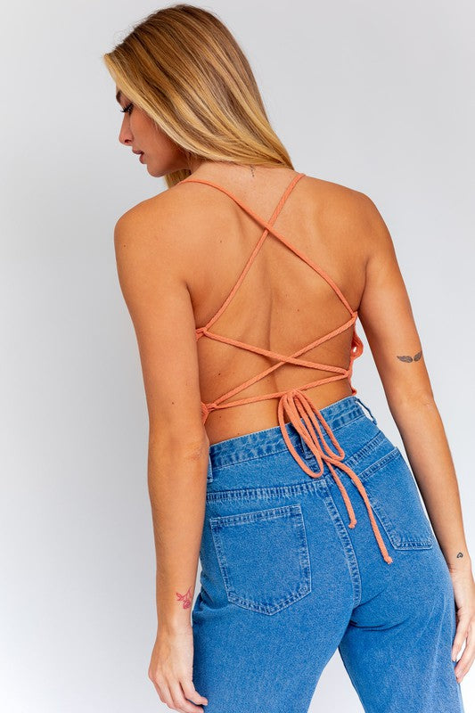 Open Back Cowl Neck Bodysuit