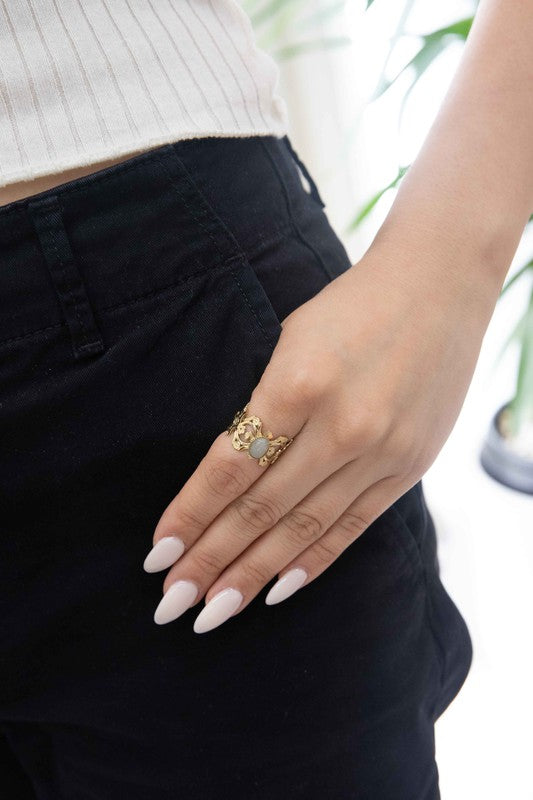 Perdita Gold Plated Ring
