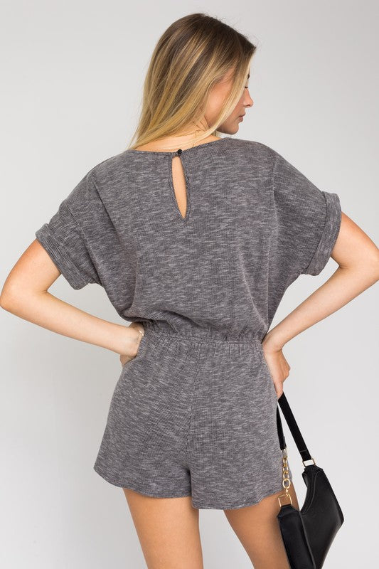 Casual Chic Short Sleeve Romper