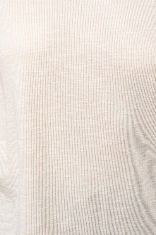 Short Sleeve Top w/ Button Detail on Back