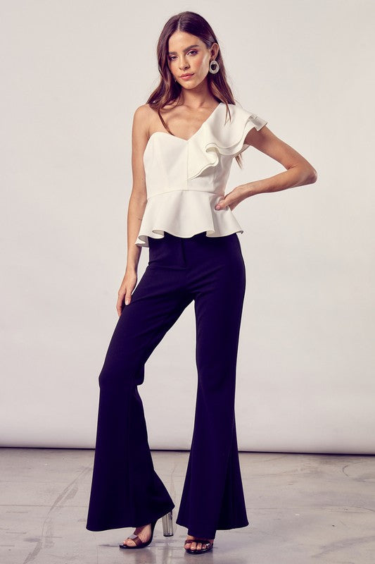 Ruffle Peplum Top