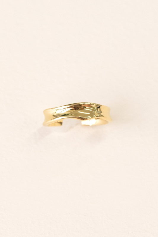 Chisled Gold Plated Ring