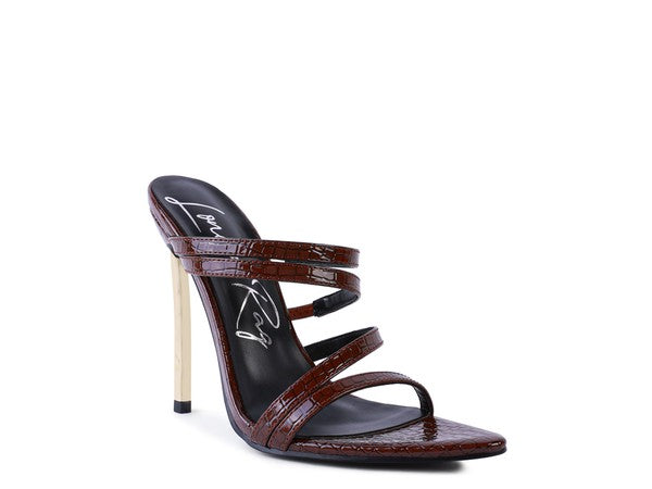 Metallic Allure Stilettos