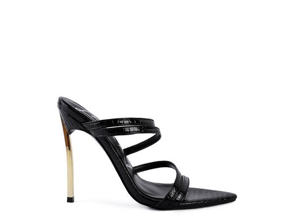 Metallic Allure Stilettos