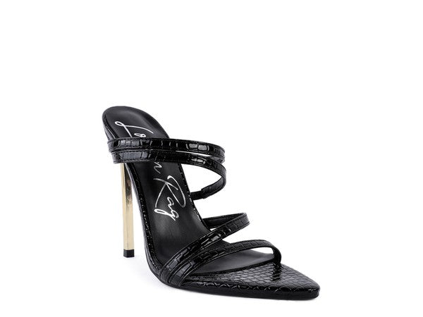 Metallic Allure Stilettos