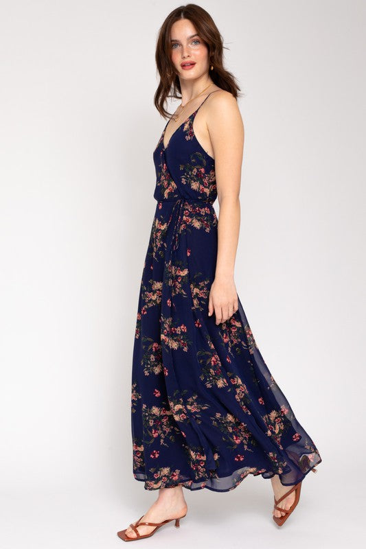 Floral Maxi Wrap Dress