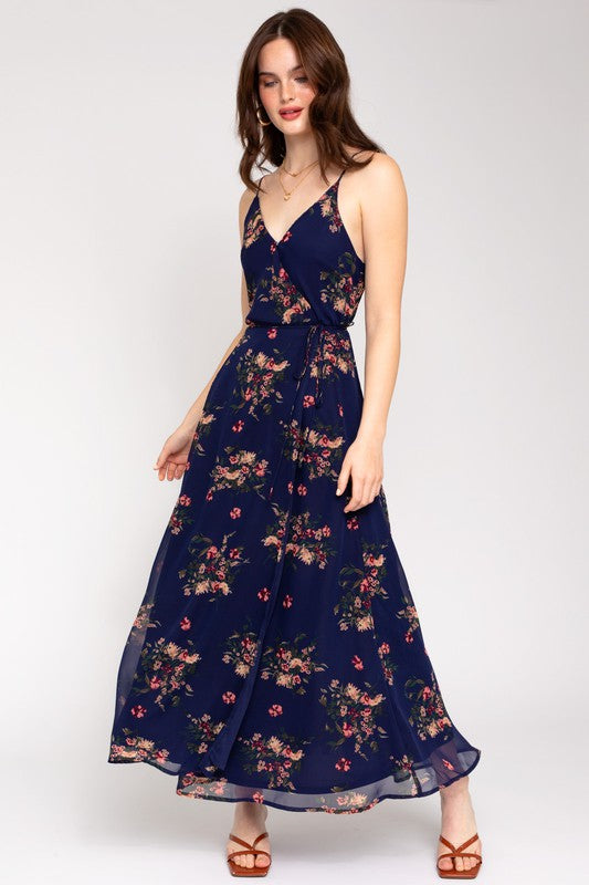 Floral Maxi Wrap Dress