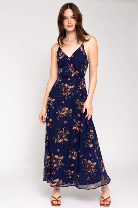 Floral Maxi Wrap Dress