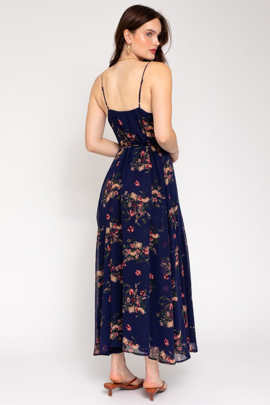 Floral Maxi Wrap Dress