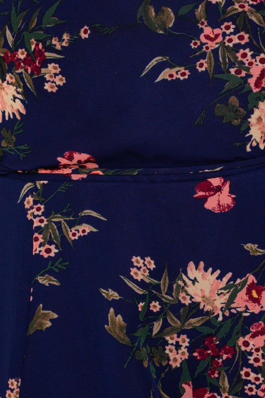 Floral Maxi Wrap Dress