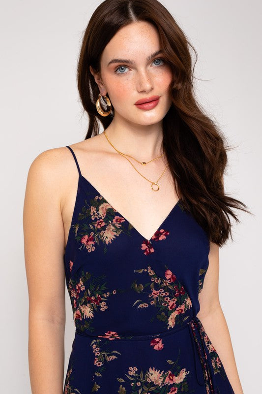Floral Maxi Wrap Dress