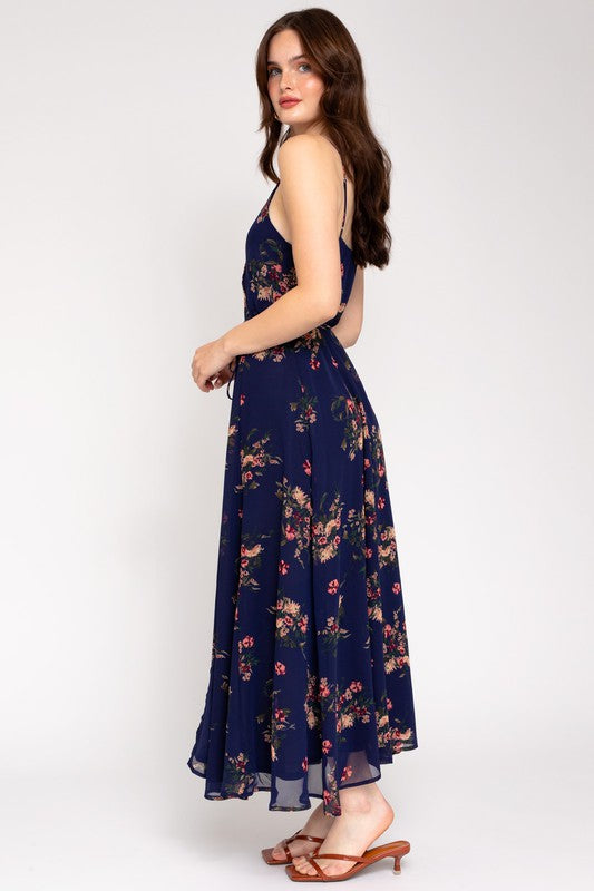 Floral Maxi Wrap Dress
