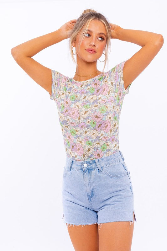 Chic Sleeveless Open Back Bodysuit