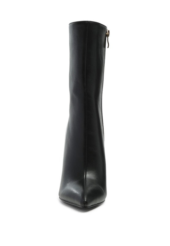 Stellara Metallic Stiletto Ankle Boot