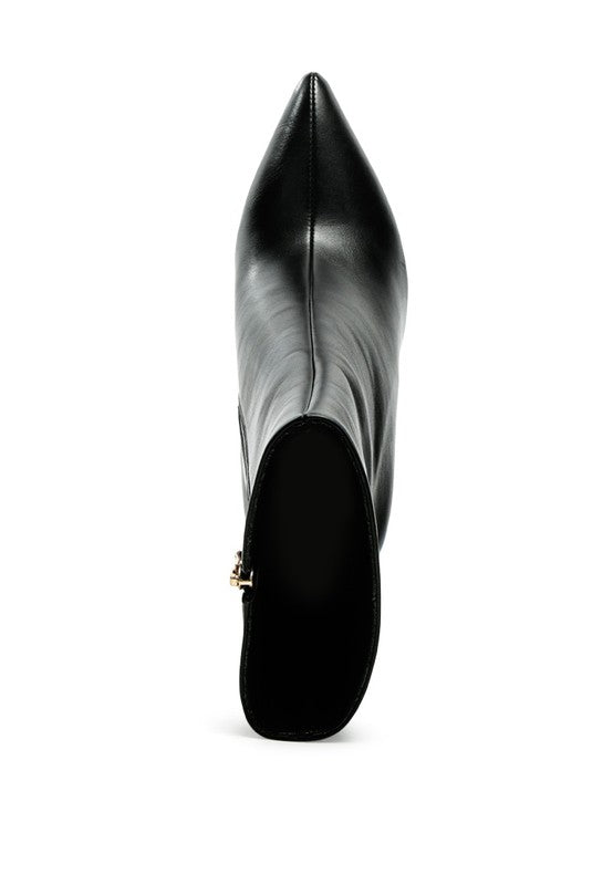 Stellara Metallic Stiletto Ankle Boot