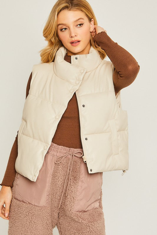 Effortlessly Stylish Padded Vest