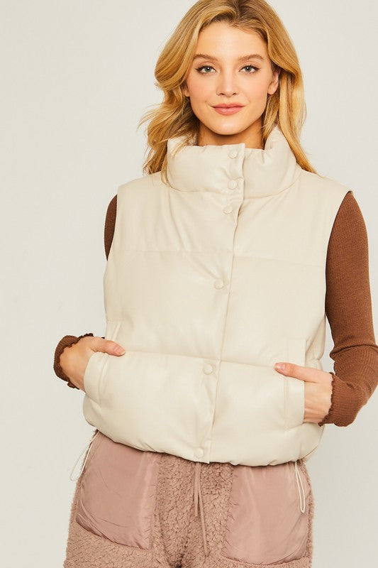 Effortlessly Stylish Padded Vest