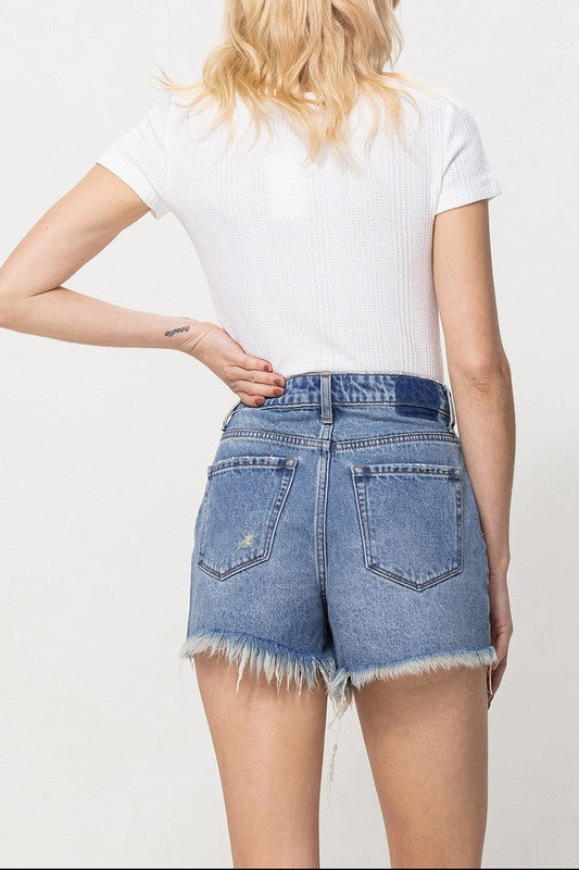 Distressed Mom Shorts