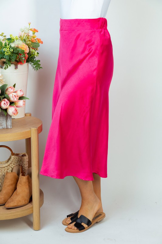 Elegant Comfort Midi Skirt