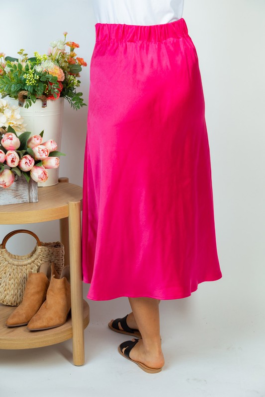 Elegant Comfort Midi Skirt