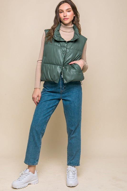 Effortlessly Stylish Padded Vest