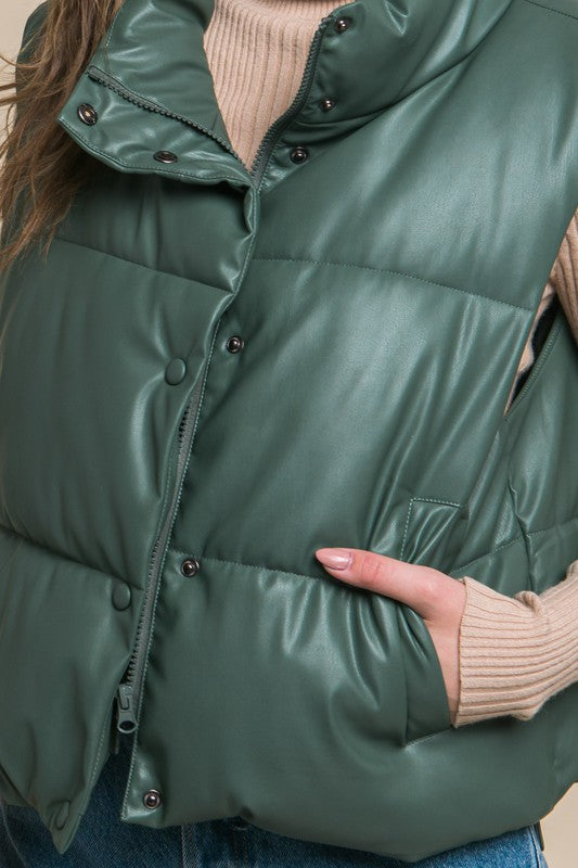 Effortlessly Stylish Padded Vest