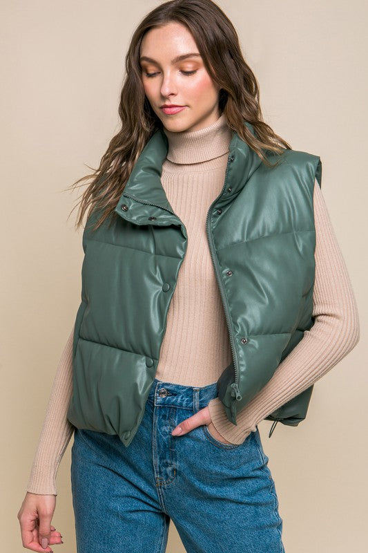 Effortlessly Stylish Padded Vest