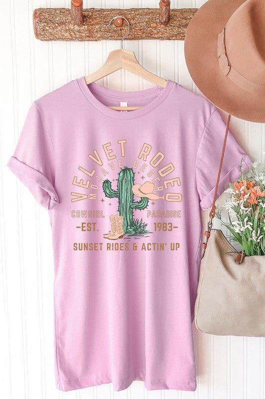 Short Sleeve Velvet Rodeo Tee