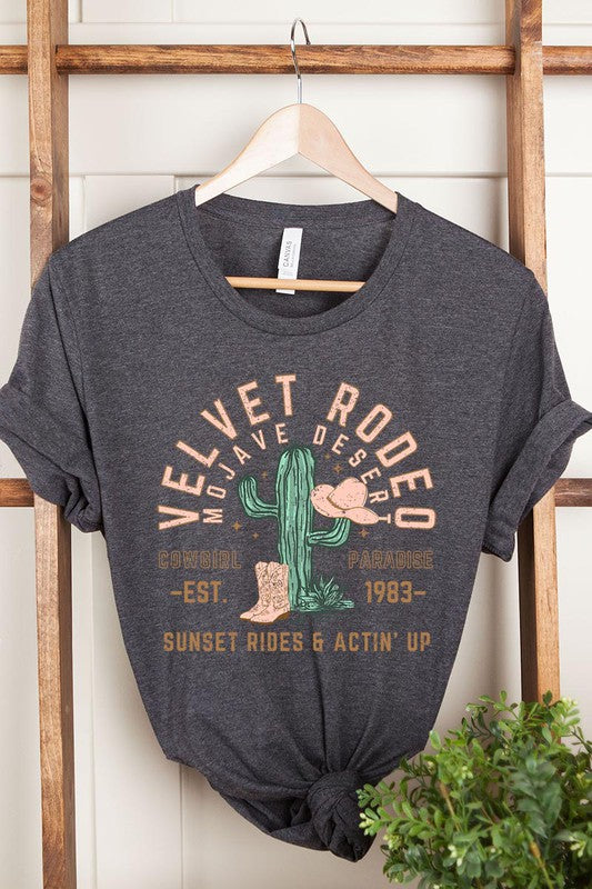 Short Sleeve Velvet Rodeo Tee