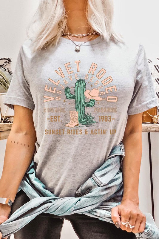 Short Sleeve Velvet Rodeo Tee
