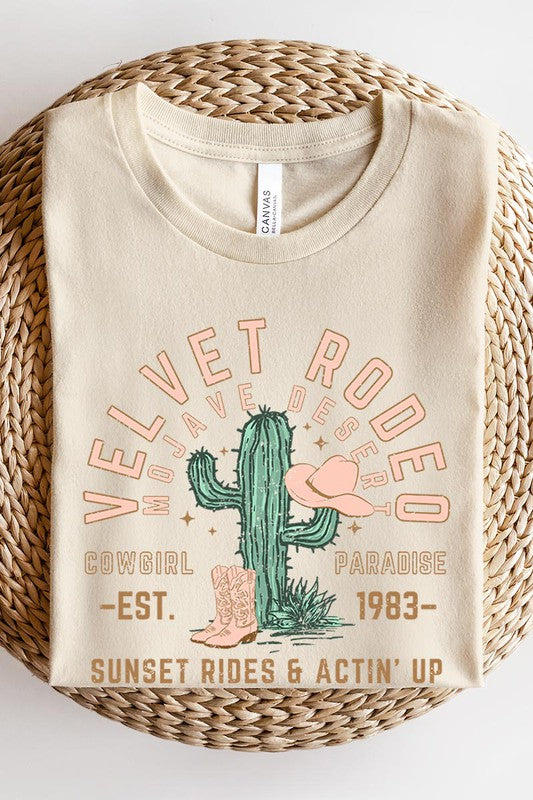 Short Sleeve Velvet Rodeo Tee