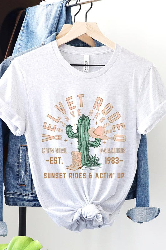 Short Sleeve Velvet Rodeo Tee