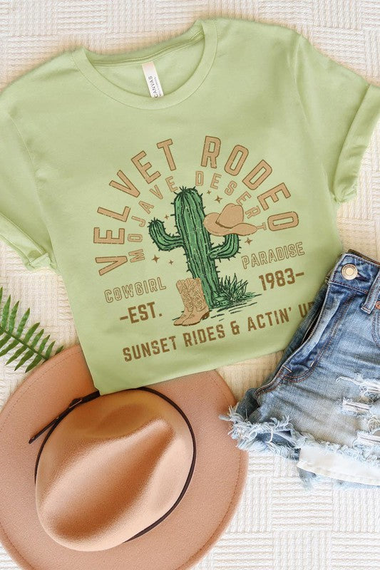 Short Sleeve Velvet Rodeo Tee